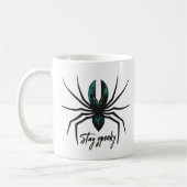 Blijf Spooky Halloween Spider Koffiemok (Links)