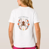 Blijf Spooky Halloween Spider T-shirt (Achterkant)
