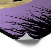 Blijf Spooky Halloween Witchy Cat Poster (Hoek)