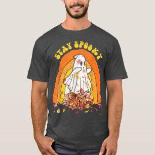 Blijf Spooky Herfst Autumn Ghost Halloween 186 T-shirt