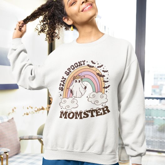 Blijf Spooky Momster Eyeballs Halloween Trui