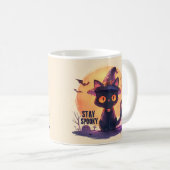 Blijf Spooky – Pompoen Maan Kat Koffiemok (Voorkant rechts)
