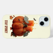 Blijf Spooky Pumpkin met kaarsen Case-Mate iPhone Case (Achterkant (horizontaal))