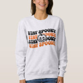 Blijf Spooky Pumpkin Patch Halloween Sweatshirt (Voorkant)