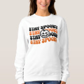 Blijf Spooky Pumpkin Patch Halloween Sweatshirt (Voorkant)