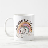 Blijf Spooky Retro Groovy Halloween Koffiemok (Links)