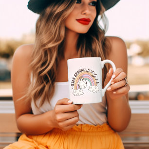 Blijf Spooky Retro Groovy Halloween Koffiemok