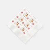 Blijf Spooky Schattige Ghost & Pumpkin Halloween P Servet (Hoek)