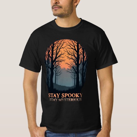 Blijf Spooky Stay Mysterious Halloween's Day Horro T-shirt (Voorkant)