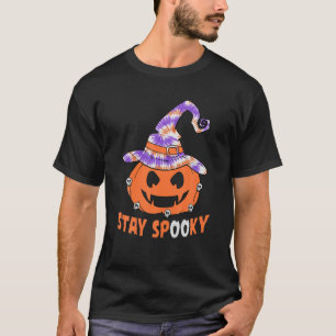 Blijf Spooky Tie Dye Pumpkin Witch Lovers Hallowee T-shirt