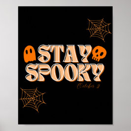Blijf Spooky Wall Art Poster