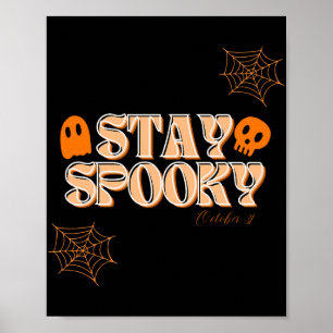 Blijf Spooky Wall Art Poster