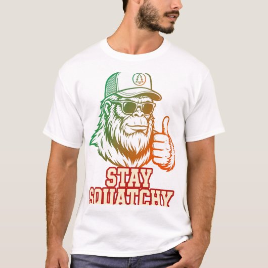 Blijf Squatchy T-Shirt (Voorkant)