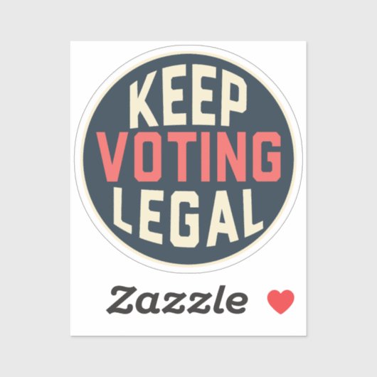 Blijf stemmen voor de democratie 2028 sticker (Vel)