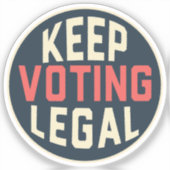 Blijf stemmen voor de democratie 2028 sticker (Voorkant)