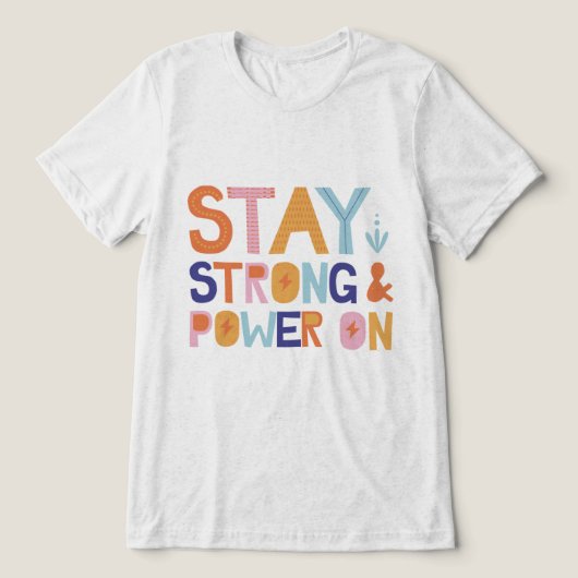 Blijf Sterk & Blijf Aan T-Shirt (Design voorkant)