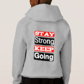 Blijf sterk Blijf Motivatie Hoodie (Achterkant)