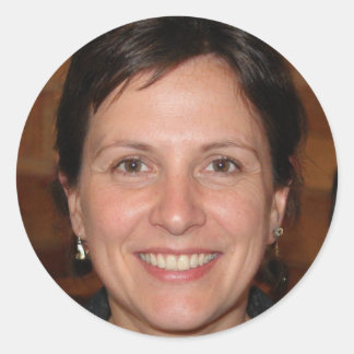 Blijf sterk, blijf positief ronde sticker