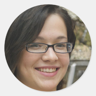 Blijf sterk, blijf positief ronde sticker