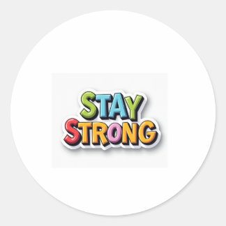 Blijf sterk - Bold & Vibrant Motivation Sticker