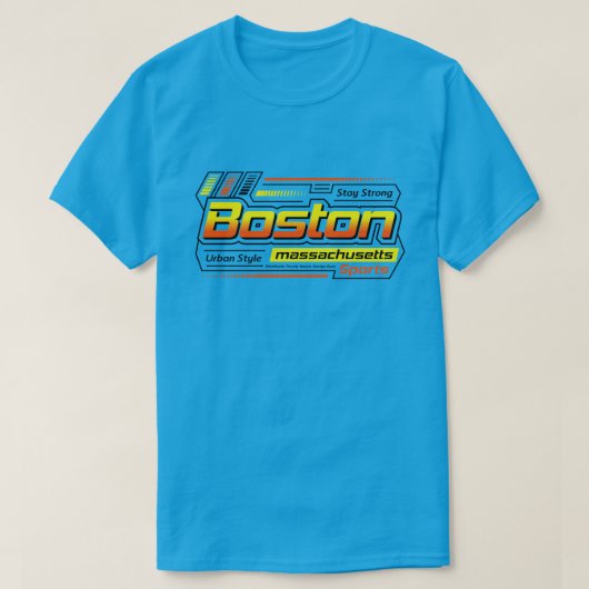 Blijf sterk Boston Massachusetts City T-shirt (Design voorkant)