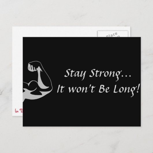 Blijf sterk Briefkaart (Voorkant / Achterkant)