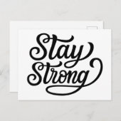 Blijf sterk briefkaart (Voorkant / Achterkant)