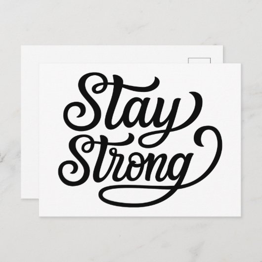 Blijf sterk briefkaart (Voorkant / Achterkant)