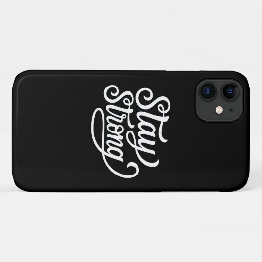 Blijf sterk Case-Mate iPhone case (Achterkant (horizontaal))