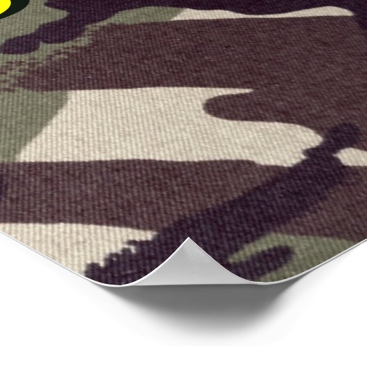 Blijf sterk en soldaat aan poster (Hoek)