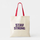 Blijf sterk en veerkrachtig tote bag (Achterkant)