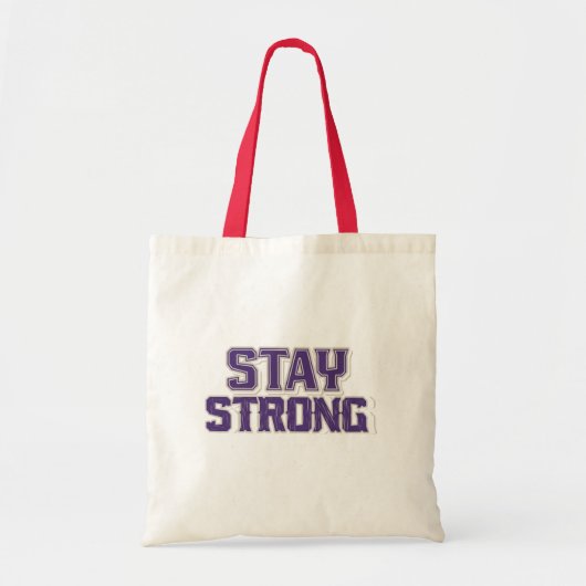 Blijf sterk en veerkrachtig tote bag (Voorkant)