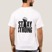 Blijf sterk Fist Icon T-shirt (Achterkant)