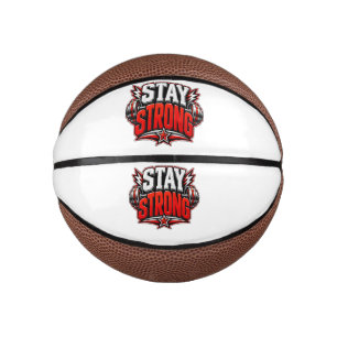 Blijf Sterk Fitness Motivatie Gym Workout Design Basketbal