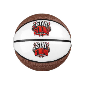 Blijf Sterk Fitness Motivatie Gym Workout Design Basketbal
