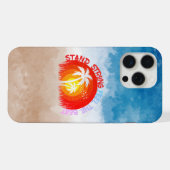 Blijf sterk - Funky Beach Edition iPhone Hoesje (Achterkant horizontaal)