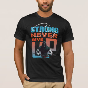 Blijf Sterk Geef Nooit Op Heren T-shirt