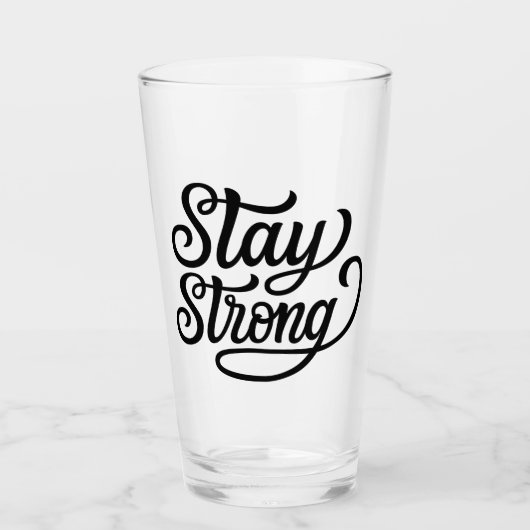 Blijf sterk glas (Voorkant)