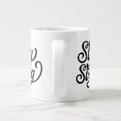 Blijf sterk grote koffiekop (Achterkant)