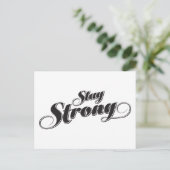 Blijf sterk Inspirerend en bemoedigend citaat Briefkaart (Staand voorkant)
