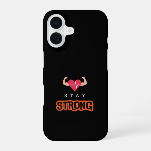 Blijf Sterk iPhone 16 Hoesje (Achterkant)