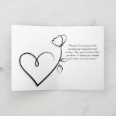 Blijf sterk, je bent geliefd minimalistisch en wor kaart (Binnen)