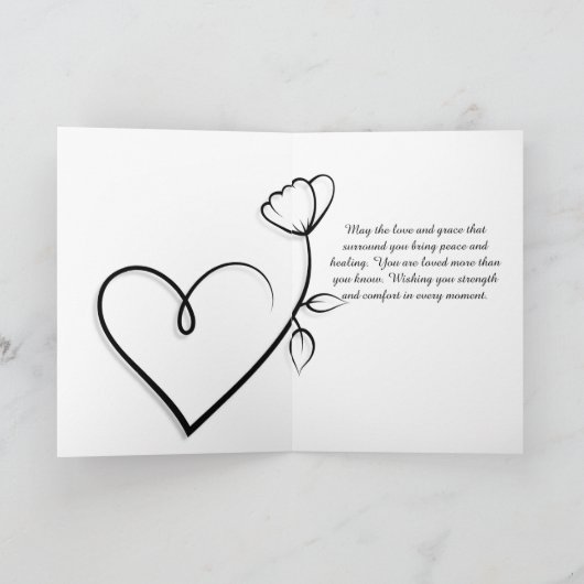 Blijf sterk, je bent geliefd minimalistisch en wor kaart (Binnen)