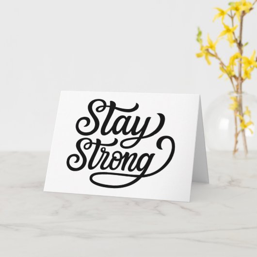Blijf sterk kaart (Gele Bloem)