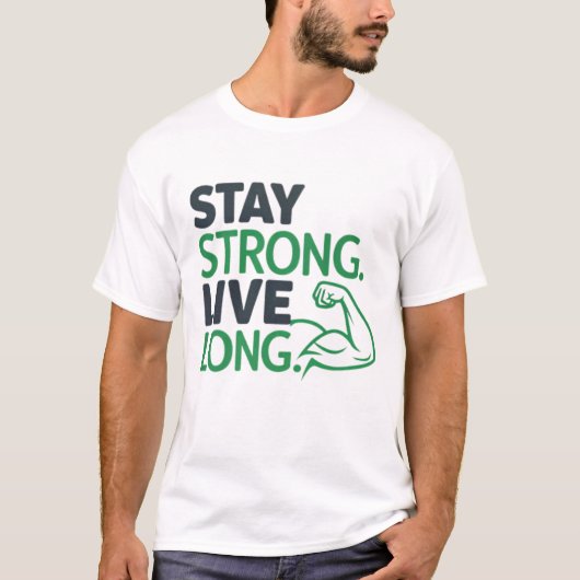 Blijf sterk. Lang leven T-shirt (Voorkant)