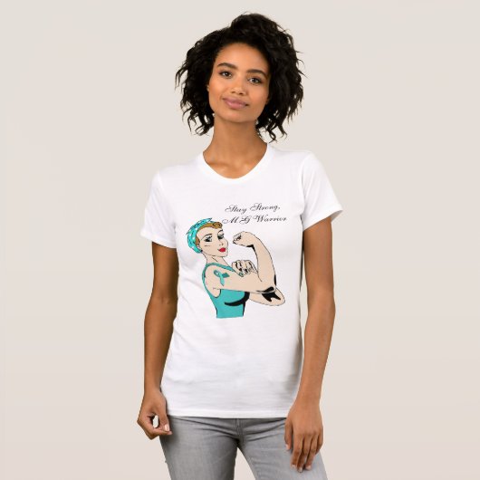 Blijf sterk MG Warrior T-shirt (Voorkant volledig)