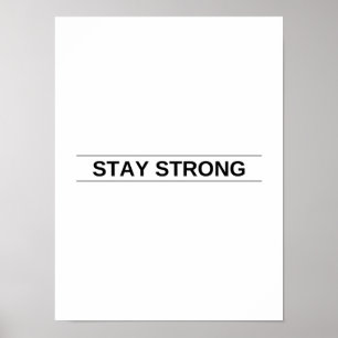 Blijf sterk - Motivatie Poster