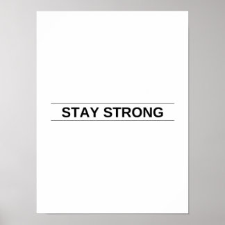 Blijf sterk - Motivatie Poster