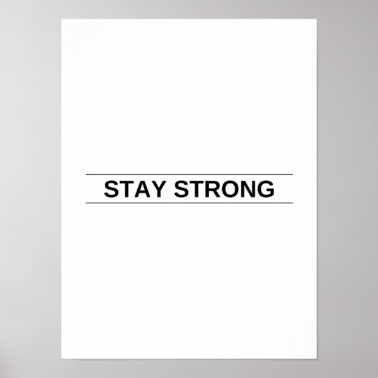 Blijf sterk - Motivatie Poster (Voorkant)