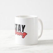 Blijf Sterk motivatie typografisch ontwerp Koffiemok (Voorkant rechts)